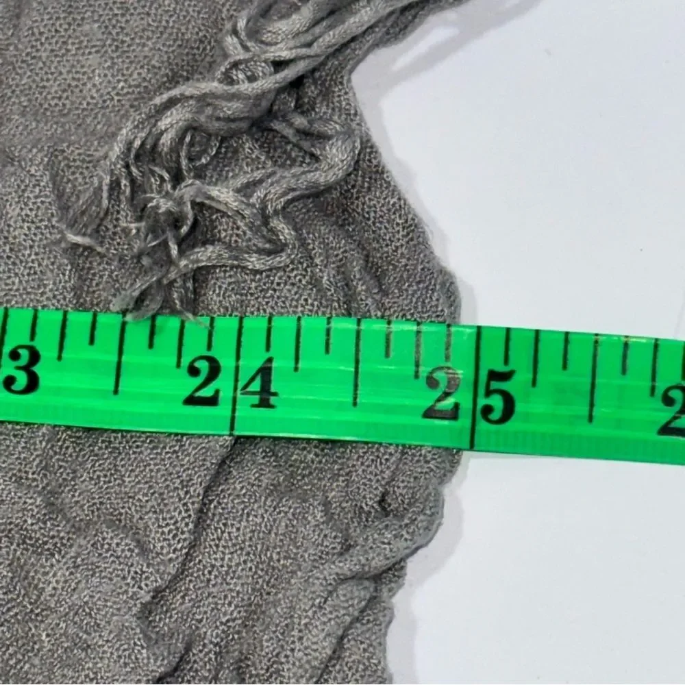 Express Crinkled Gray Scarf